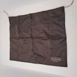 Coach Dust Bag Brown w/Logo Purse Shoes Handbag Cover Drawstring 19" X 15"